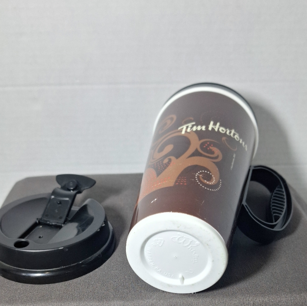 Tim Hortons 16 OZ Travel Mug Tumbler Plastic 2013 - Picture 6 of 7